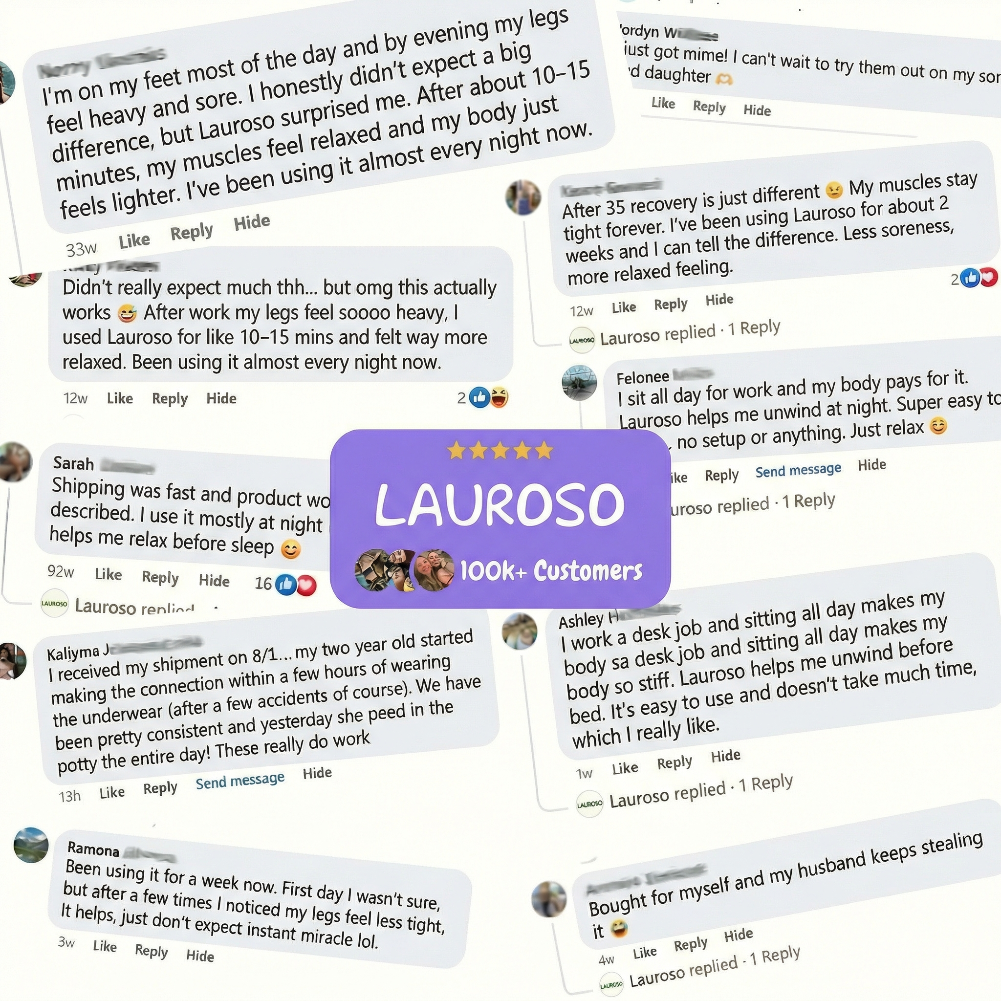 Lauroso™ Electric Fascia Massager — Deep Tissue Body Relief